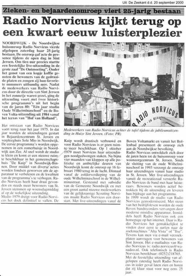 De Zeekant 20 september 2000